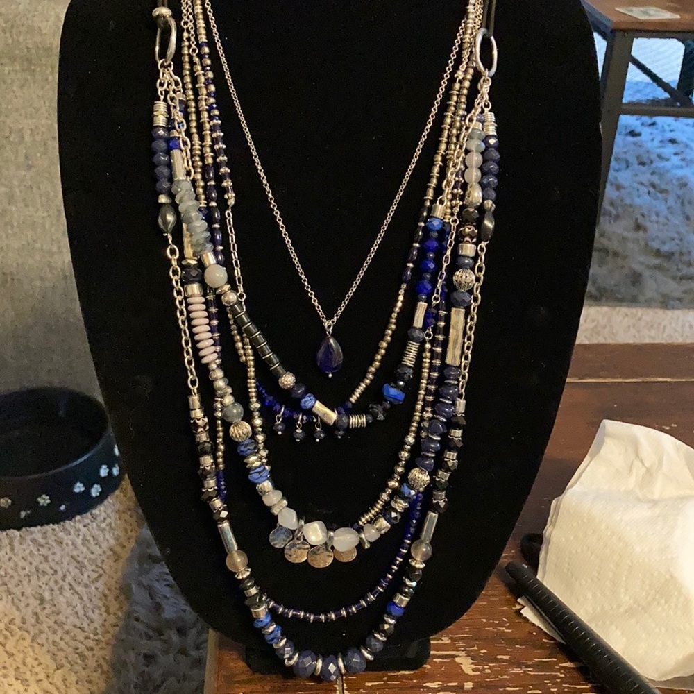 Bundle 2 Long Statement Necklaces - image 1